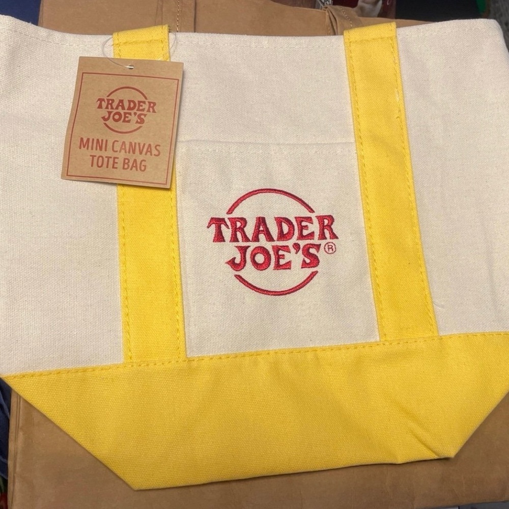 Trader Joe’s mini canvas tote bag